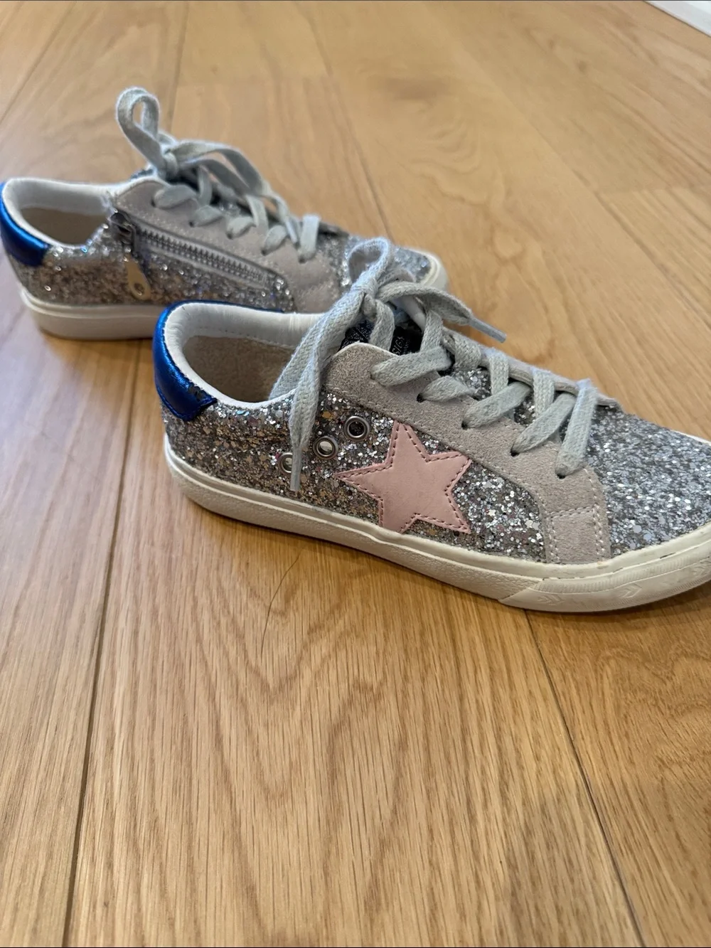 Vintage Havana Blair Silver Glitter Sneaker